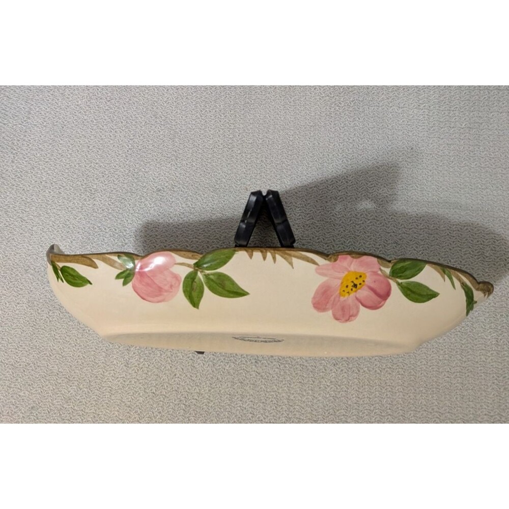 FRANCISCAN Desert Rose Pickle Relish Dish - USA - Cottage Core Replacements -VTG - Picture 3 of 6
